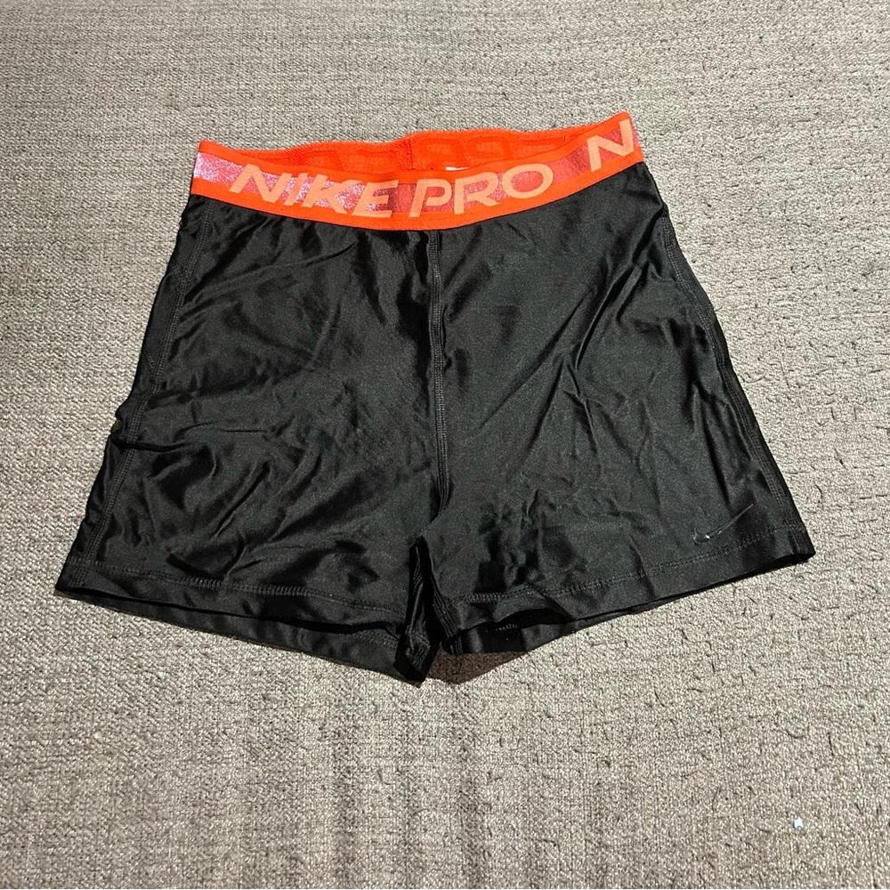 Nike Pro Shorts/Spandex, Red and Pink Waistband
